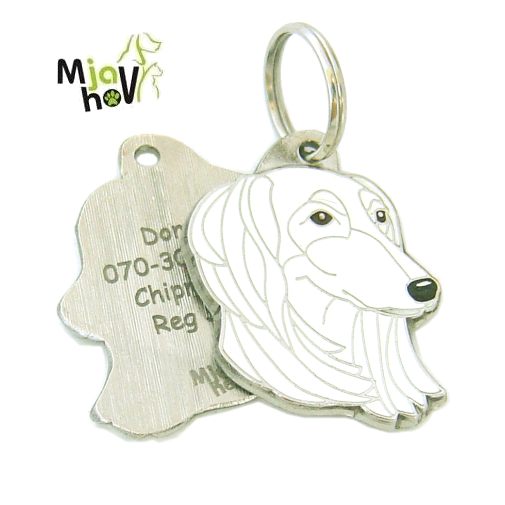 medaille-gravee-chien-lévrier-persan-saluki-blanc.jpg Médaille chien, Médailles gravées pour chiens MjavHov, Pendentifs pour les chiens MjavHov, pendentifs, médaille gravée pour chiens, Médailles pour chiens, médaille chien gravure, médaille de rasse, pendentifs d identification, pendentifs pour les chiens, pendentifs chiens, pendentifs pour les animaux, pendentifs pour les chats, pendentif pour le chien, pendentifs pour les animaux domestiques, pendentifs gravés pour les chiens, pendentifs gravés